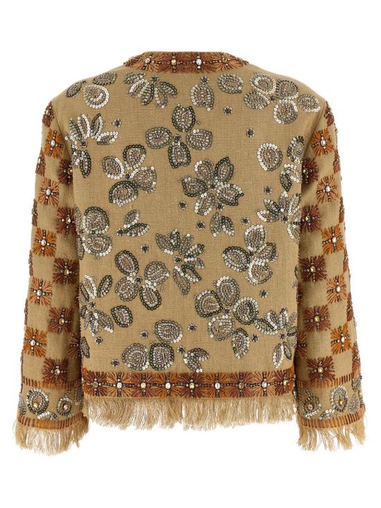  발렌티노 가라바니 자켓 6B0CE3Y498QAWM BROWN - VALENTINO GARAVANI