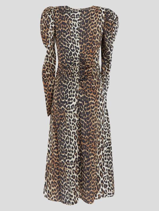 25SS 가니 롱 원피스 W03306757943 BROWN - GANNI