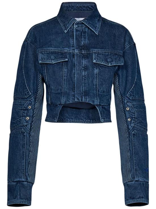  오프화이트 자켓 OWYE044S23DEN0014500 BLUE