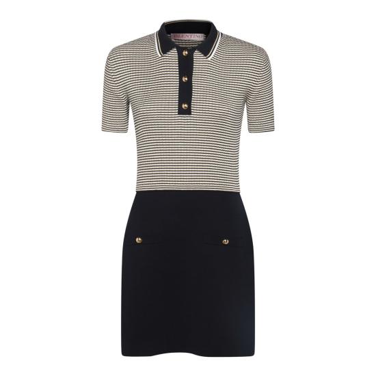 24FW 발렌티노 가라바니 미디 원피스 5B3KD12K8MK7CL AVORIO