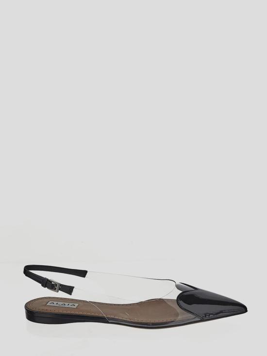 25SS 알라이아 플랫 슈즈 AA3E047CK150999NOIR Black