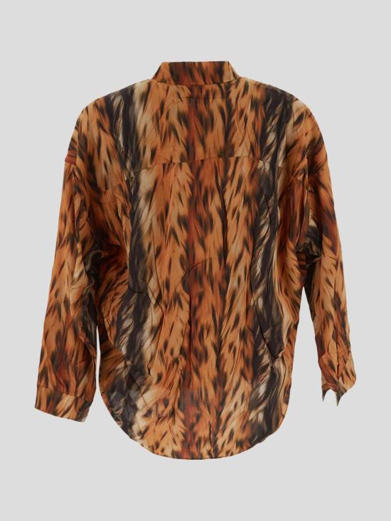 25SS 발렌시아가 블라우스 814121TRLD52135 BROWN - BALENCIAGA