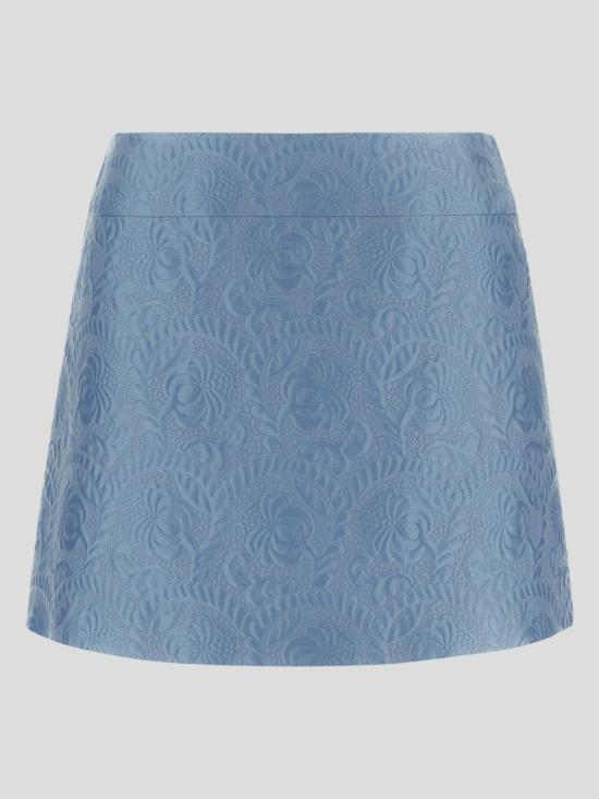 24FW 돌체앤가바나 숏 스커트 F4A8CTHJMOKF3981 GLICINEVIOLACHIARO