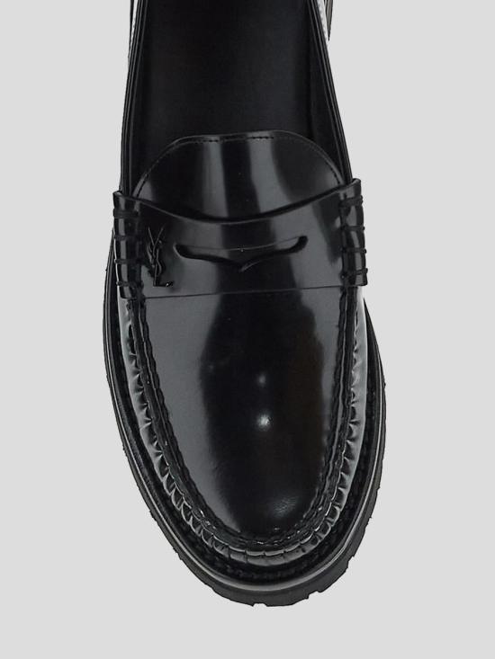 25SS 생로랑 플랫 슈즈 716556AO9VV1000 Black - SAINT LAURENT
