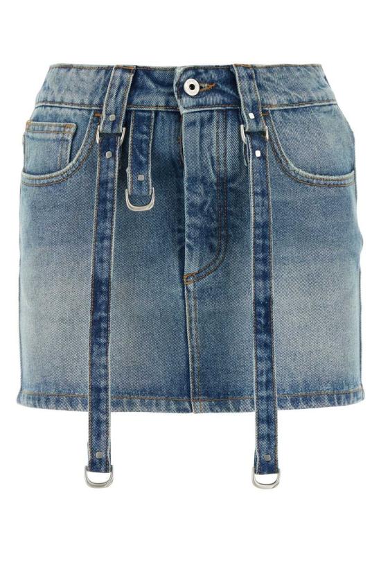  오프화이트 숏 스커트 OWYF028C99DEN0014500 VINTAGE BLUE