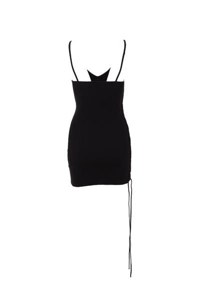  오프화이트 숏 원피스 OWHI083S23KNI0011000 Black - OFF WHITE