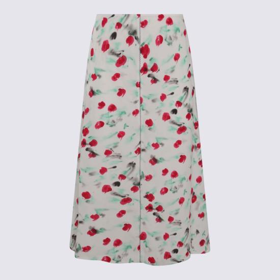  마르니 숏 스커트 GOMA0580A0UTVA12REW01 LILY WHITE