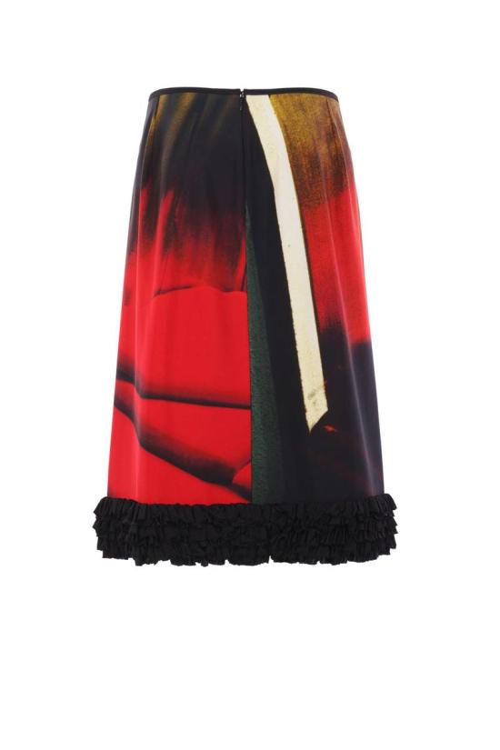 25SS 질샌더 숏 스커트 J03MA0231J20303976 RUBY VELVET - JIL SANDER