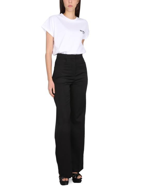 25SS 발망 반팔 티셔츠 BF1EF010 BB01GAB WHITE - BALMAIN