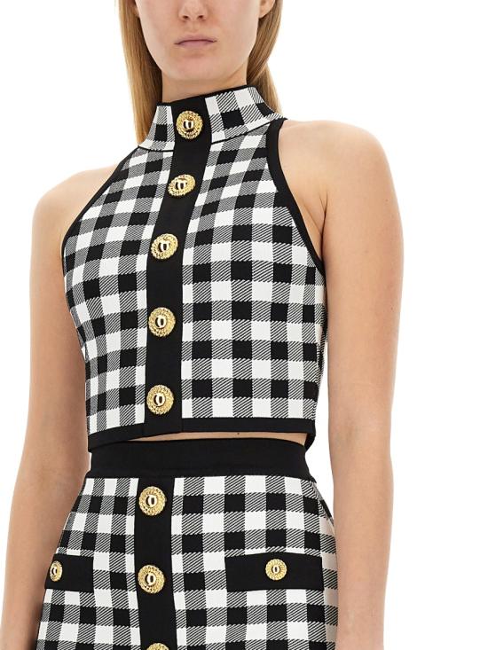  발망 민소매 티셔츠 CF1AB018 KF51EAB MULTICOLOUR - BALMAIN