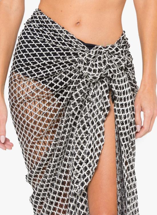  제이비큐 롱 스커트 JBQ 소렌토 스커트 블랙 샴페인 - JBQ