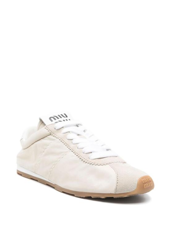 25SS 미우미우 플룸 블리치 스니커즈 5E114EFD005D7CF0304 Cream - MIU MIU