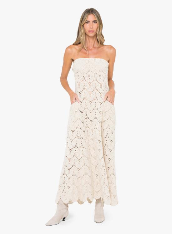  제이비큐 롱 원피스 JBQ 알레그라 드레스 베이지