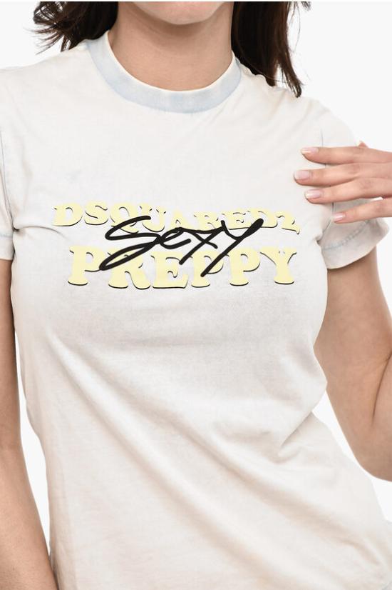  디스퀘어드2 반팔 티셔츠 S72GD0523 S24692 491 White - DSQUARED2