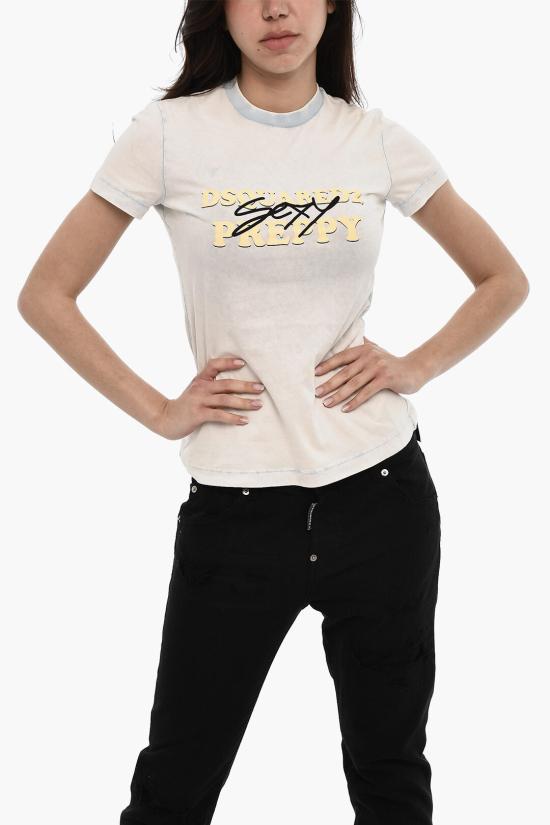  디스퀘어드2 반팔 티셔츠 S72GD0523 S24692 491 White