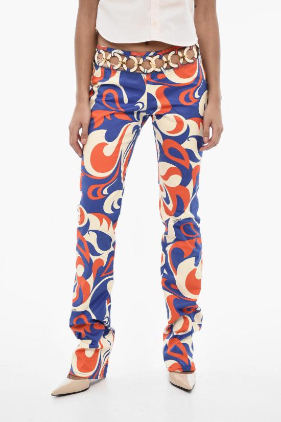  디스퀘어드2 스트레이트 팬츠 S72KA1234 D35034 001S Multicolor