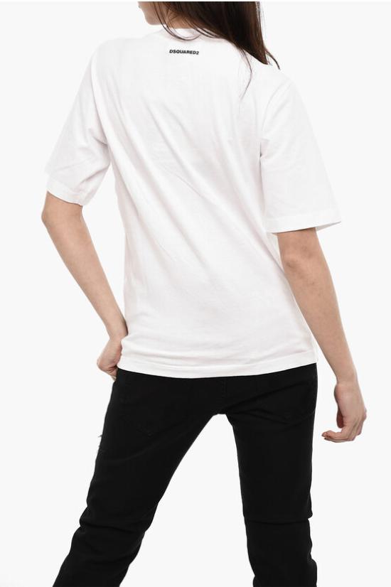  디스퀘어드2 반팔 티셔츠 S72GD0530 S24668 100 White - DSQUARED2