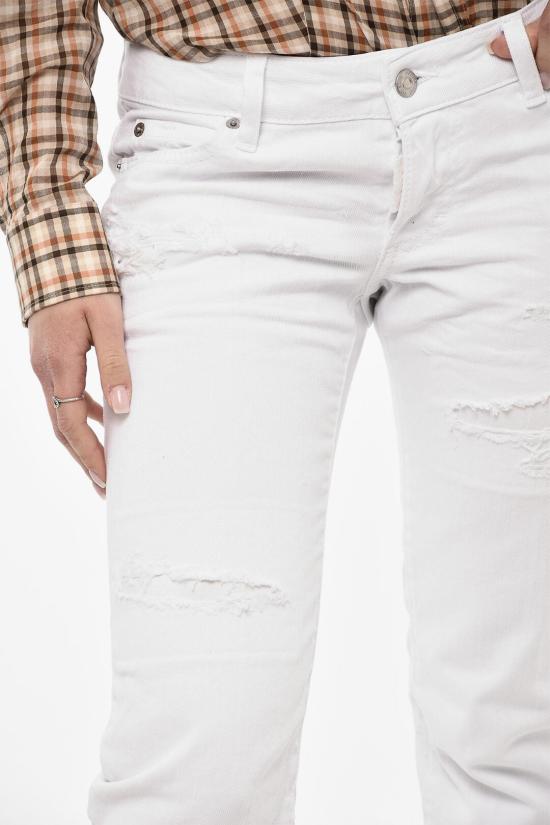  디스퀘어드2 데님 팬츠 S72LB0750 STN833 100 White - DSQUARED2