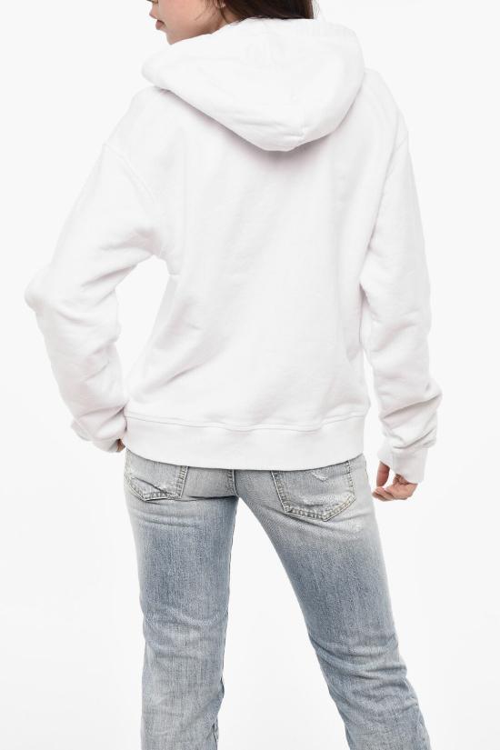  디스퀘어드2 후드 티셔츠 S75GU0514 S25551 100 White - DSQUARED2