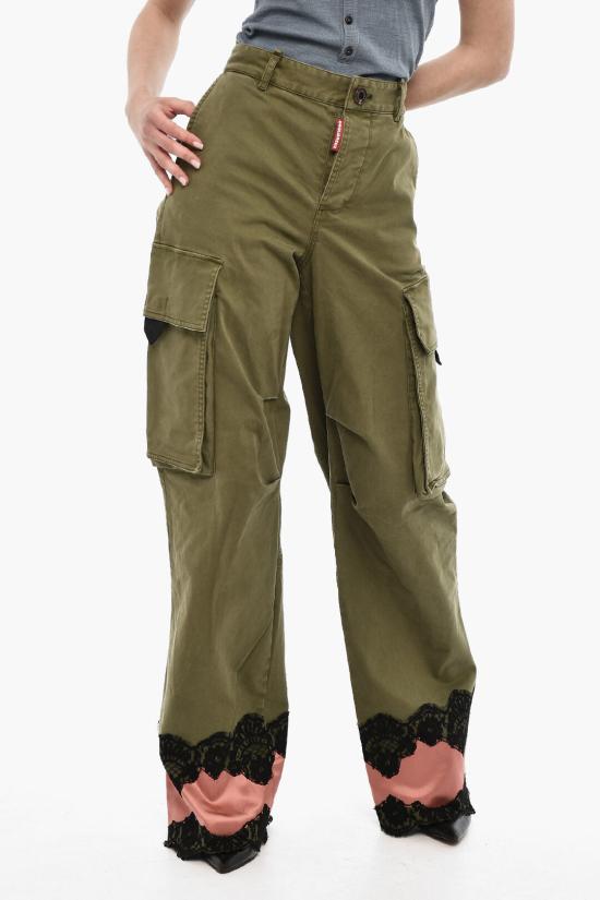  디스퀘어드2 스트레이트 팬츠 S72KA1211 S39021 693 Green