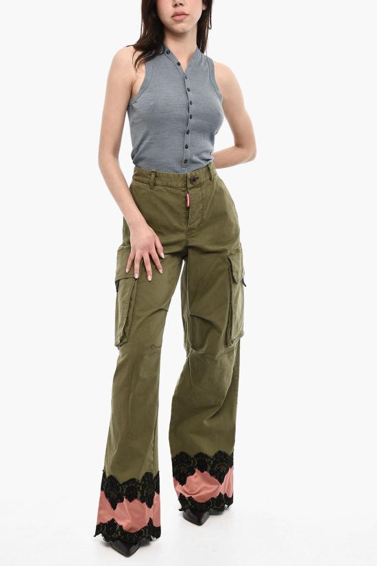  디스퀘어드2 스트레이트 팬츠 S72KA1211 S39021 693 Green - DSQUARED2