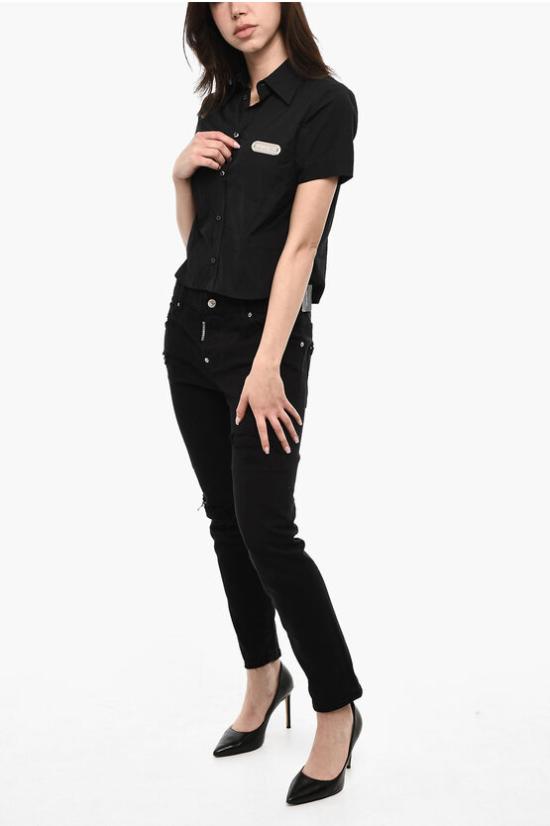  디스퀘어드2 블라우스 S75DL0856 S36275 900 Black - DSQUARED2