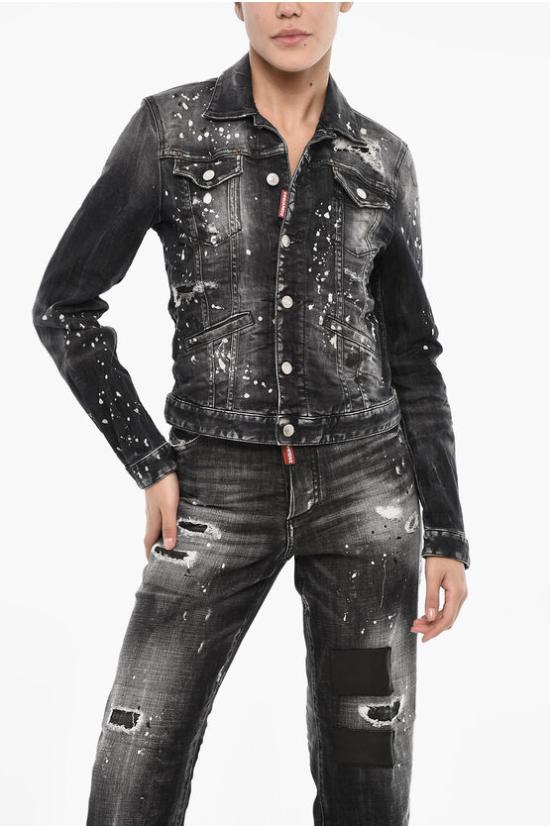  디스퀘어드2 데님 자켓 S75AM1010 S30503 900 Gray