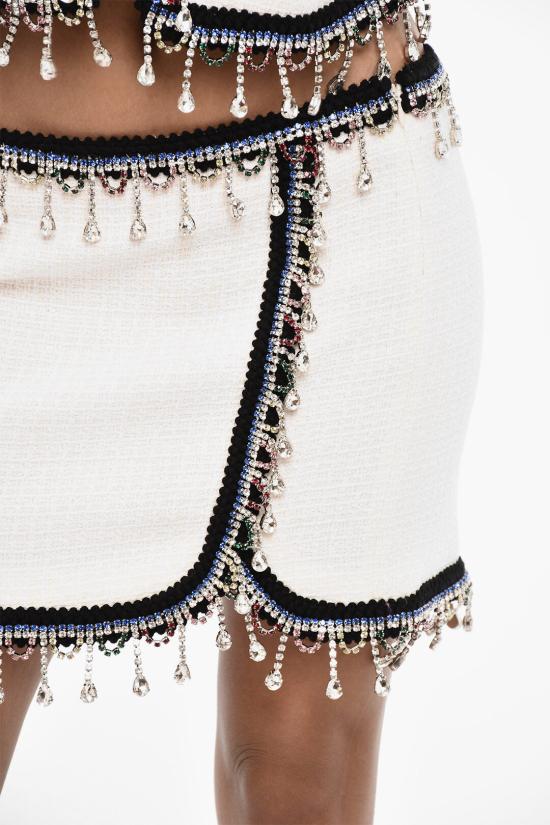  디스퀘어드2 숏 스커트 S75MA0905 S54876 100 White - DSQUARED2