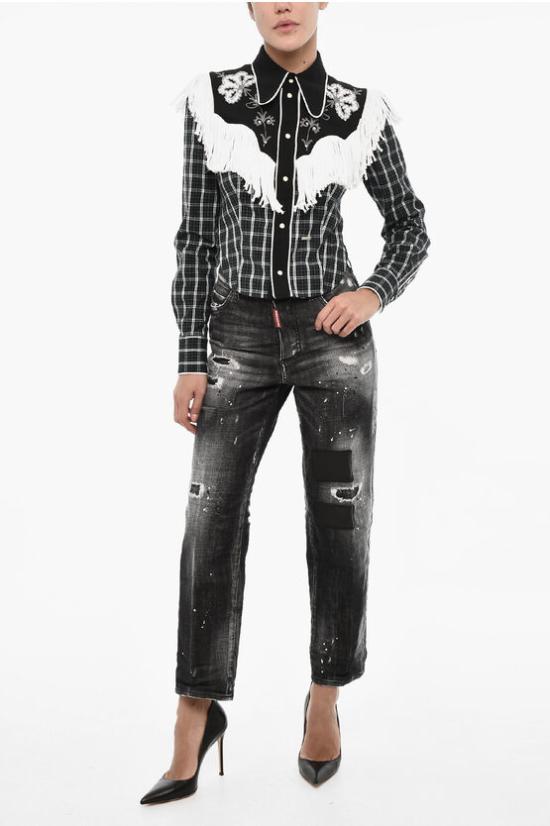  디스퀘어드2 셔츠 S72DL0733 S78363 001F Green - DSQUARED2