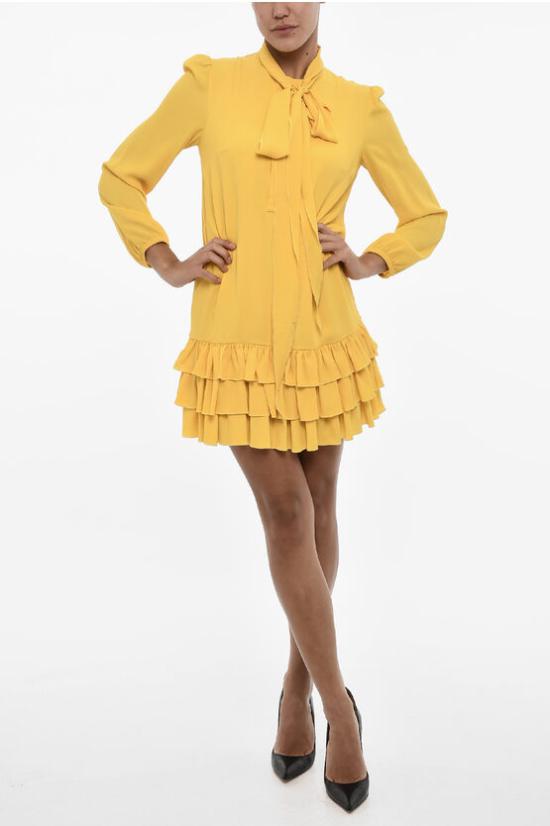  디스퀘어드2 숏 원피스 S72CV0445 S76512 173 Giallo Argento