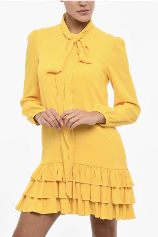  디스퀘어드2 숏 원피스 S72CV0445 S76512 173 Giallo Argento - DSQUARED2