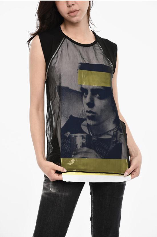  디스퀘어드2 민소매 티셔츠 S75NC0750 S43938 900 Black