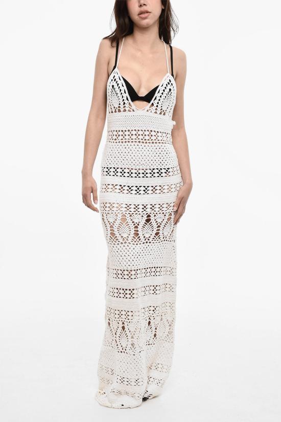  디스퀘어드2 롱 원피스 S72CV0398 S18246 100 White