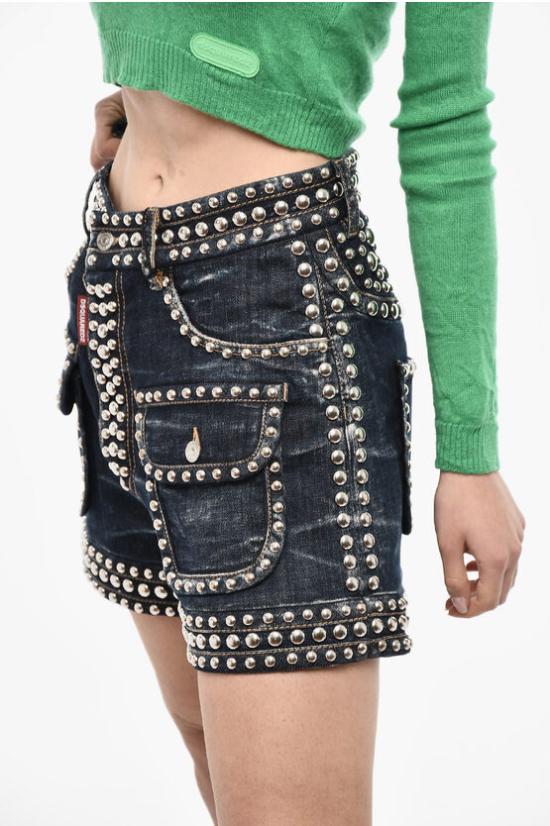  디스퀘어드2 데님 스커트 S75MU0434 S30342 470 Blue - DSQUARED2