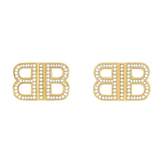 25SS 발렌시아가 이어링 719023 TZ54G 1376 GOLD CRYSTAL gold