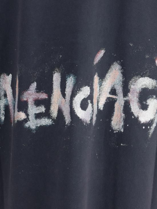 25SS 발렌시아가 반팔 티셔츠 764235TSVD5 1041 BLACK - BALENCIAGA