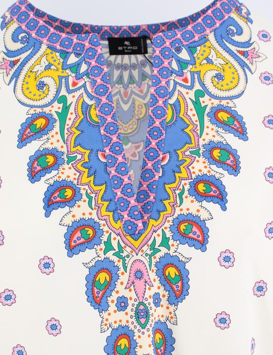 25SS 에트로 긴팔 티셔츠 WRJA0088 99SP5B2 X0800 PRINT ON WHITE BASE - ETRO