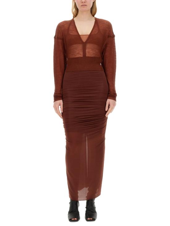 25SS 릭 오웬스 긴팔 티셔츠 RO01D2686 KM73 RED - RICK OWENS