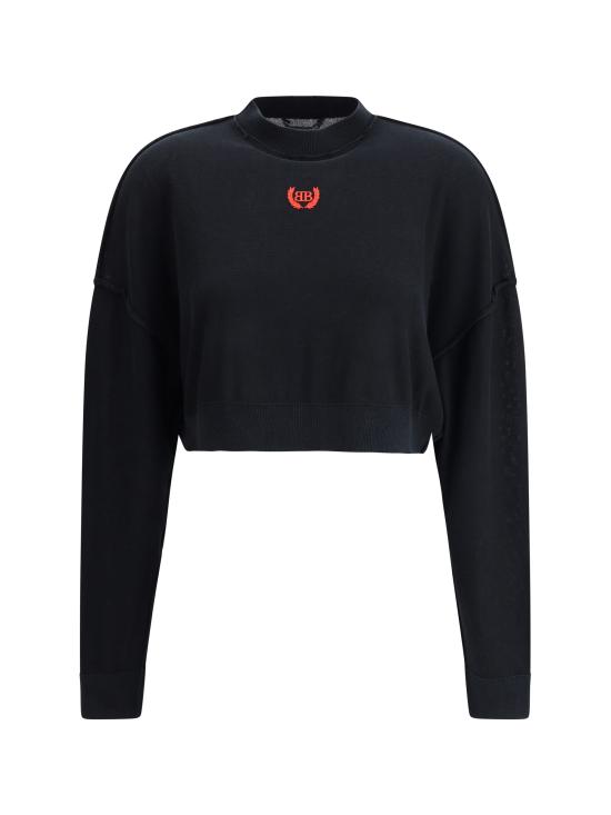 25SS 발렌시아가 스웨터 833704T3399 1000 BLACK