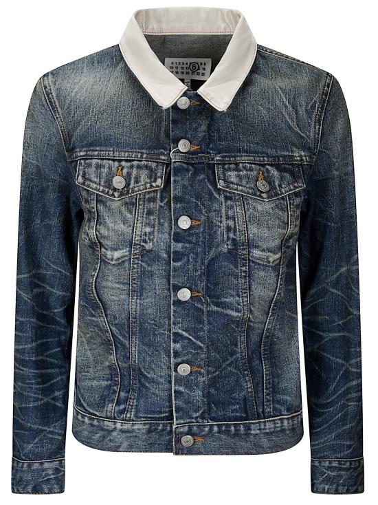 25SS MM6 메종마르지엘라 자켓 S62AN0141M30016 962 WHITE PINK PRINT