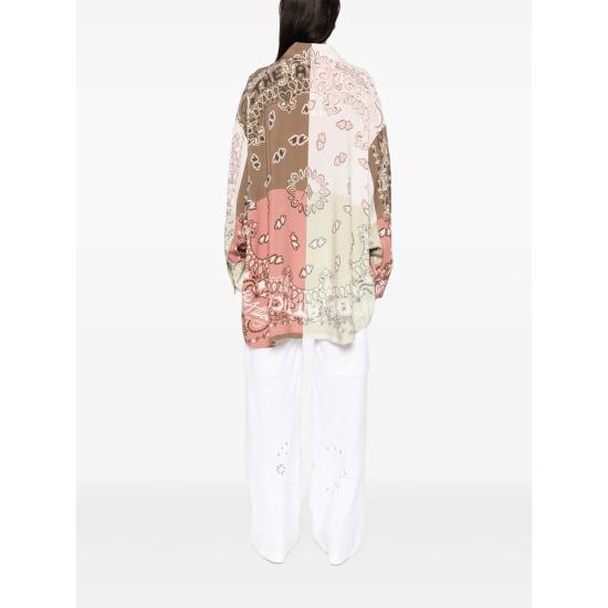 25SS 디 아티코 셔츠 250WCH00015 VVV091PR 021 BROWN NEUTRALS - THE ATTICO