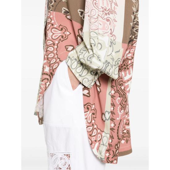 25SS 디 아티코 셔츠 250WCH00015 VVV091PR 021 BROWN NEUTRALS - THE ATTICO