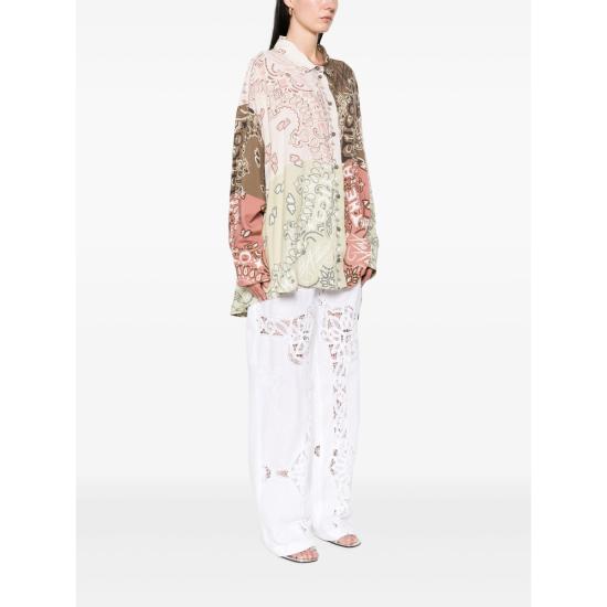 25SS 디 아티코 셔츠 250WCH00015 VVV091PR 021 BROWN NEUTRALS - THE ATTICO