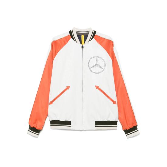 25SS Moncler Mercedes Benz 자켓 M5918 1A000 11 P37 WHITE ORANGE