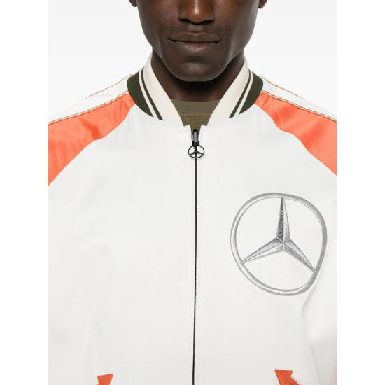 25SS Moncler Mercedes Benz 자켓 M5918 1A000 11 P37 WHITE ORANGE - MONCLER X MERCEDES BENZ