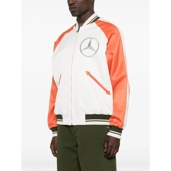 25SS Moncler Mercedes Benz 자켓 M5918 1A000 11 P37 WHITE ORANGE - MONCLER X MERCEDES BENZ