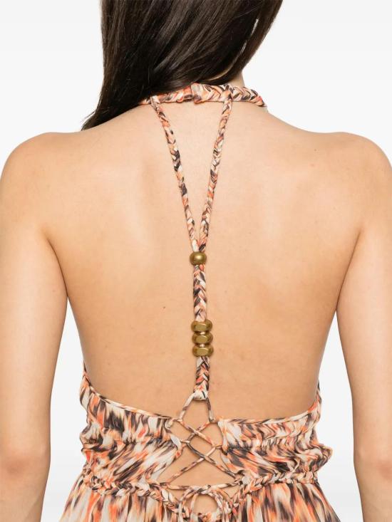 25SS 이자벨마랑 롱 원피스 RO0769FAC2J05I 11OR ORANGE - ISABEL MARANT