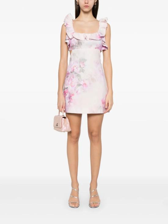 25SS 짐머만 숏 원피스 5731DR251PIF Pink - ZIMMERMANN