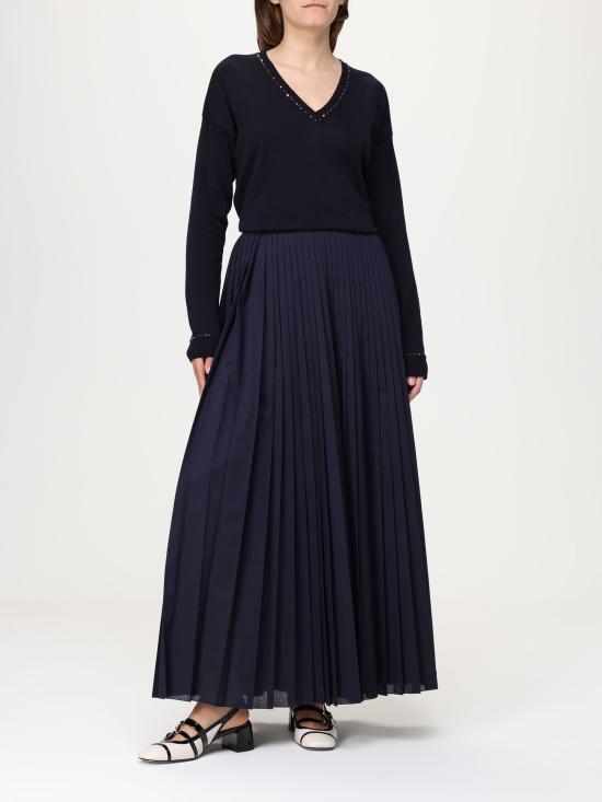 25SS 파비아나 필리피 스커트 GND275F844L376 5146 blu notte - FABIANA FILIPPI