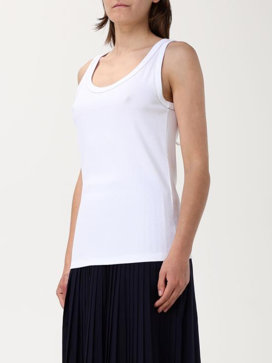 25SS 파비아나 필리피 민소매 티셔츠 JED265F150L180 21 bianco - FABIANA FILIPPI